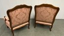 A Pair Of Upholstered Bergere Chairs