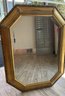 An Octagonal Gilt Beveled Mirror By Bombay Company Made In Italy
