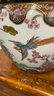 A Vintage Hand Decorated Porcelain Fish Bowl / Planter