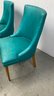 A Fantastic Set Of Four MCM Vinyl Dining Chairs.