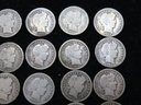 Group Of (31) US Silver Barber Head Dimes