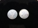 Lot Of (2) 1878 S US Morgan Silver Dollars - Exceptional Uncirculated Condition  !