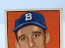 Original Vintage 1952 Topps Warren Spahn Baseball Card