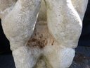 Large Vintage Cement Horned Gargoyle Statue