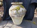 Large Antique Concrete Ovoid Flower Urn #1