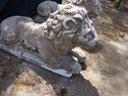 Great Pair Of Antique Concrete Lions