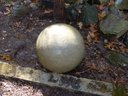 Large Vintage Solid Granite Sphere Garden Ornament
