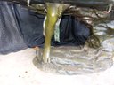 Vintage Life Size Bronze Nude Maiden Fountain - Signed Moreau
