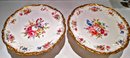 GORGEOUS Pair Of Cake Plates By  Hammersley Bone China Pattern 'Lady Patricia'
