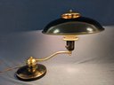 Brass And Black Desk Lamp Art Deco / Mid Century Modern