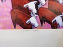 Ellie Siskind Lithograph 'Escape From Kansas' Pencil Signed On Mat
