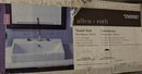 Allen   Roth White Vessel Rectangular Traditional Bathroom Sink (22.05-in X 16.9-in)