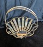 Silver Plate Basket With Handle By Godinger Silver Art Co.