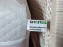 Wicker Headboard And A Ghostbed Mattress Cover