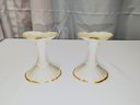 Pair Of Lenox Symphony Candle Holders