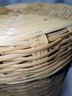 Round Wicker Basket With Handles  #3