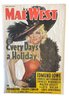 Original Mae West Movie Poster 'Every Day's A Holiday'