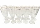 Eleven Waterford - Marquis Collection 'Hanover Gold' Ice Tea Glasses 8.25'