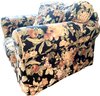 Quality Floral Brocade Upholstered Club Chair