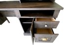 Rustic Desk With File Storage & Cubbies 59 X 23 X 49'