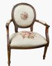 Vintage Victorian Needle Point Arm Chair Sturdy