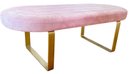 MCM Pink Upholstered Bench By Tri-Mark Designs 48' X 21' X 16'