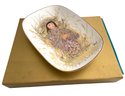 'Takara' Prima Arte Ovale Porcelain Plate - By Listed Artist Edna Hibel (United States) 1917-2014)