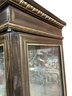 Very Large And Unique Wood And Glass Display Case Very Heavy With Metal Accents