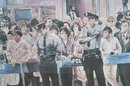 Large 1980 R. Russell Lithograph 'Street Scene'37' X 31' (X)