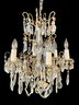 Early Mid Century French Stunning Multi Crystal Prism Chandelier