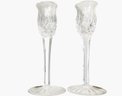 Pair Of Waterford Candle Holders 7'
