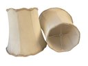 2 Off White Vintage Lamp Shades