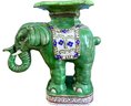 Sensational Huge Vintage Chinoiserie Elephant Garden Seat