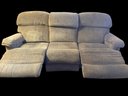 Lazy Boy Couch Tan With 2 Recliners Build In Very Good Condition