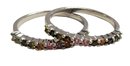 2 For The Price Of One! Sterling Silver .925 Gemstone Rings