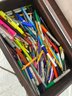 Briefcase Full Of Pens/Markers/Pencils