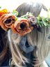 2 Silk-Floral Wreaths For Hair