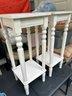 Twin Accent Tables In White