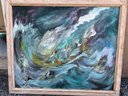 Oil On Canvas, Shipwreck In A Storm, Unsigned