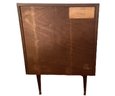 MCM John Keal For Brown Saltman Walnut Chest Of Drawers With Metal Accent Pulls(B)