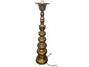 Tall Mid Century Custom Made Brass Lamp 53'