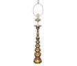 Tall Mid Century Custom Made Brass Lamp 53'