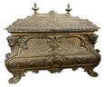 Incredible Antique Bronze French Ornate Casket Box