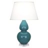 Robert Abbey Peacock Lamp With  Lucite Base$ 493