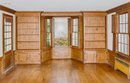 A 300 SF Study Of Quarter Height Wainscotting - Built In Bookcases And Crown Molding - Study 1