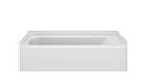 Sterling 30.25-in X 60-in White Fiberglass/Plastic Composite Alcove Soaking Bathtub (Left Drain)