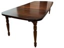 Vintage Early American Style Extendable Dining Table With Two Leaves