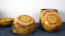 Nine Stoneware Bowls Handmade