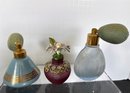 3 Vintage Perfume Bottles Tallest Measures 4.25' No Issues