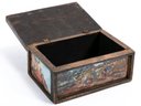 Vintage Hand-Painted Wood Trinket Box Signed 'Murit'